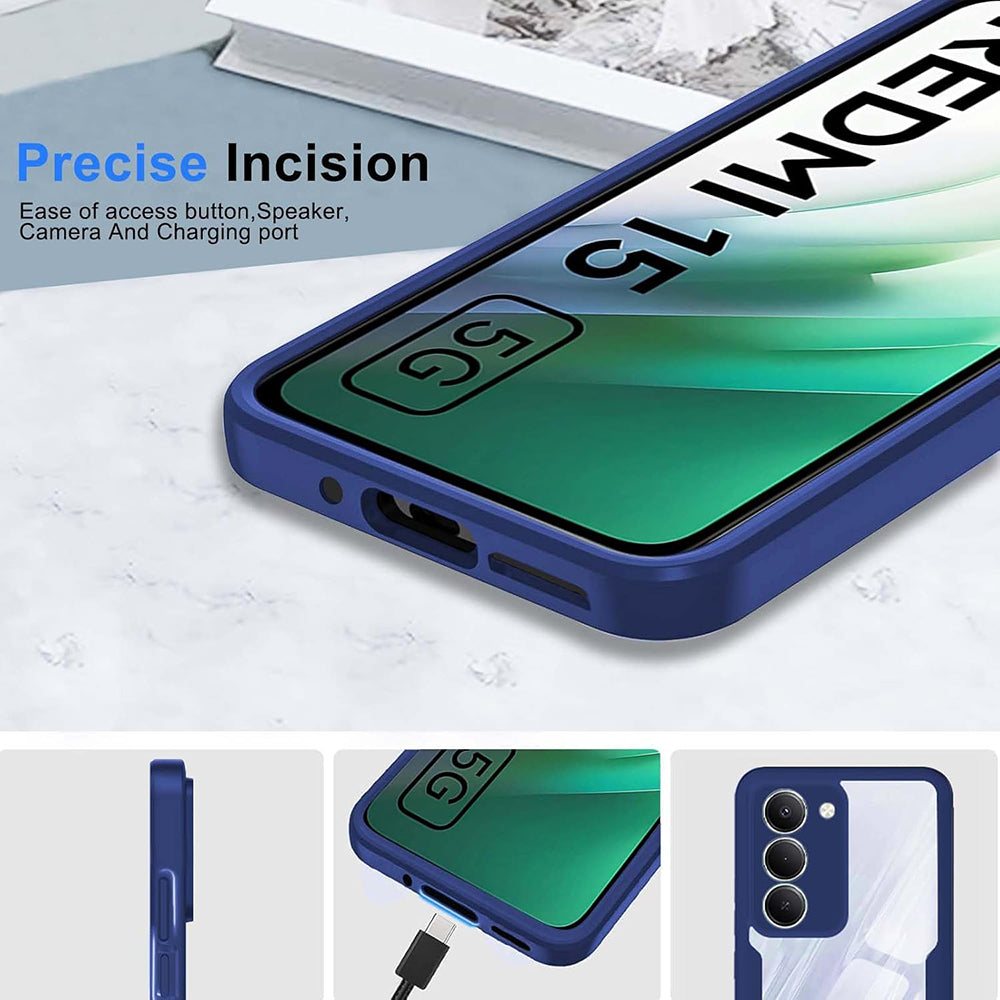 Maska za Xiaomi Redmi 15 5G / 15 4G, Techsuit, ColorVerse 360, Plava