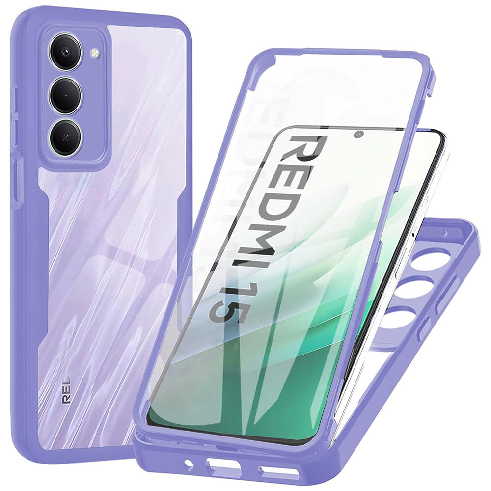 Maska za Xiaomi Redmi 15 5G / 15 4G, Techsuit, ColorVerse 360, Ljubičasta
