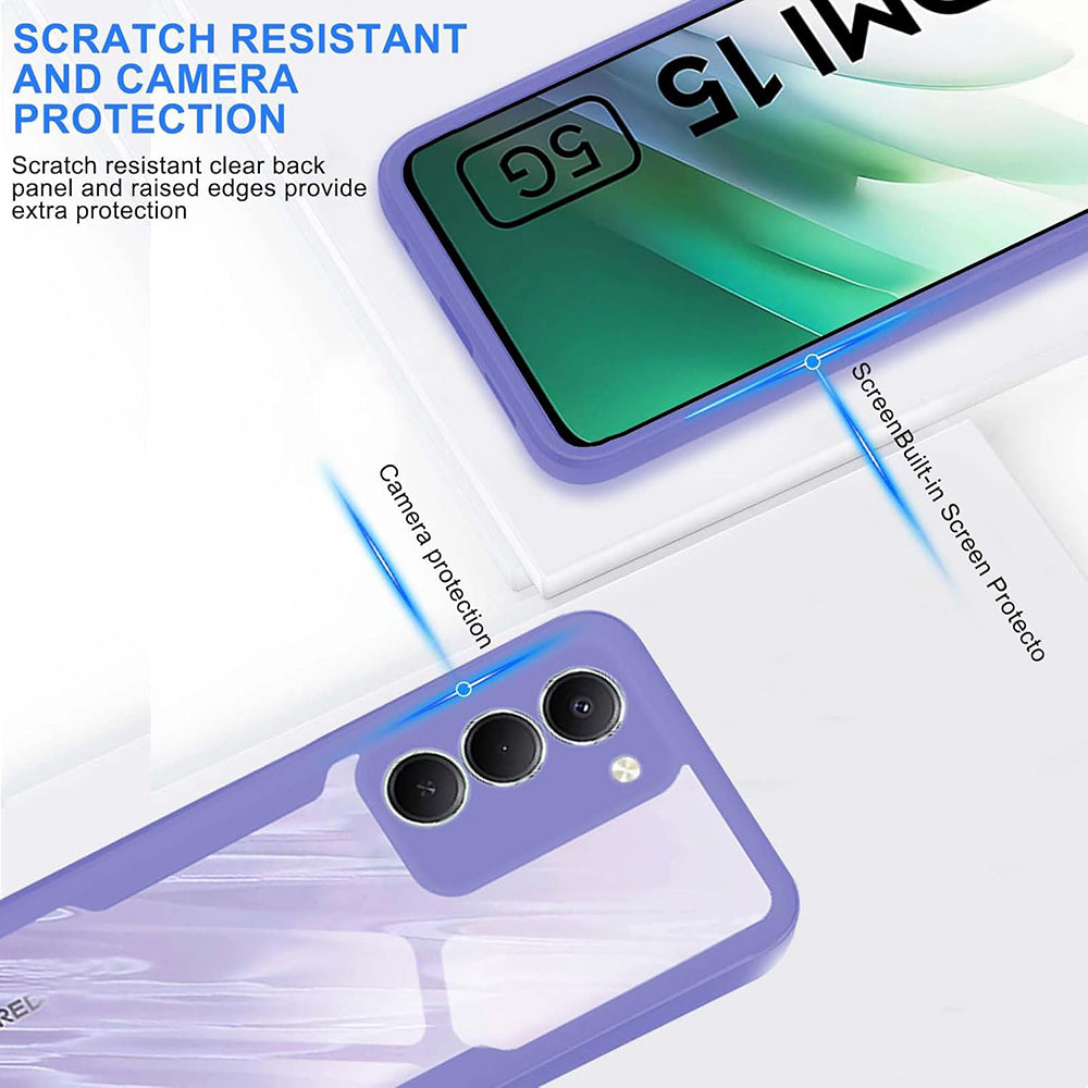 Maska za Xiaomi Redmi 15 5G / 15 4G, Techsuit, ColorVerse 360, Ljubičasta
