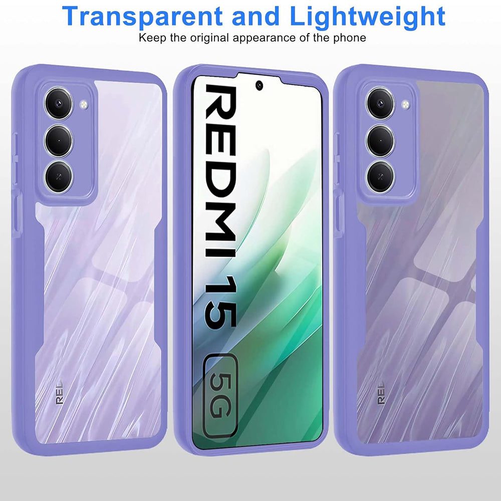 Maska za Xiaomi Redmi 15 5G / 15 4G, Techsuit, ColorVerse 360, Ljubičasta
