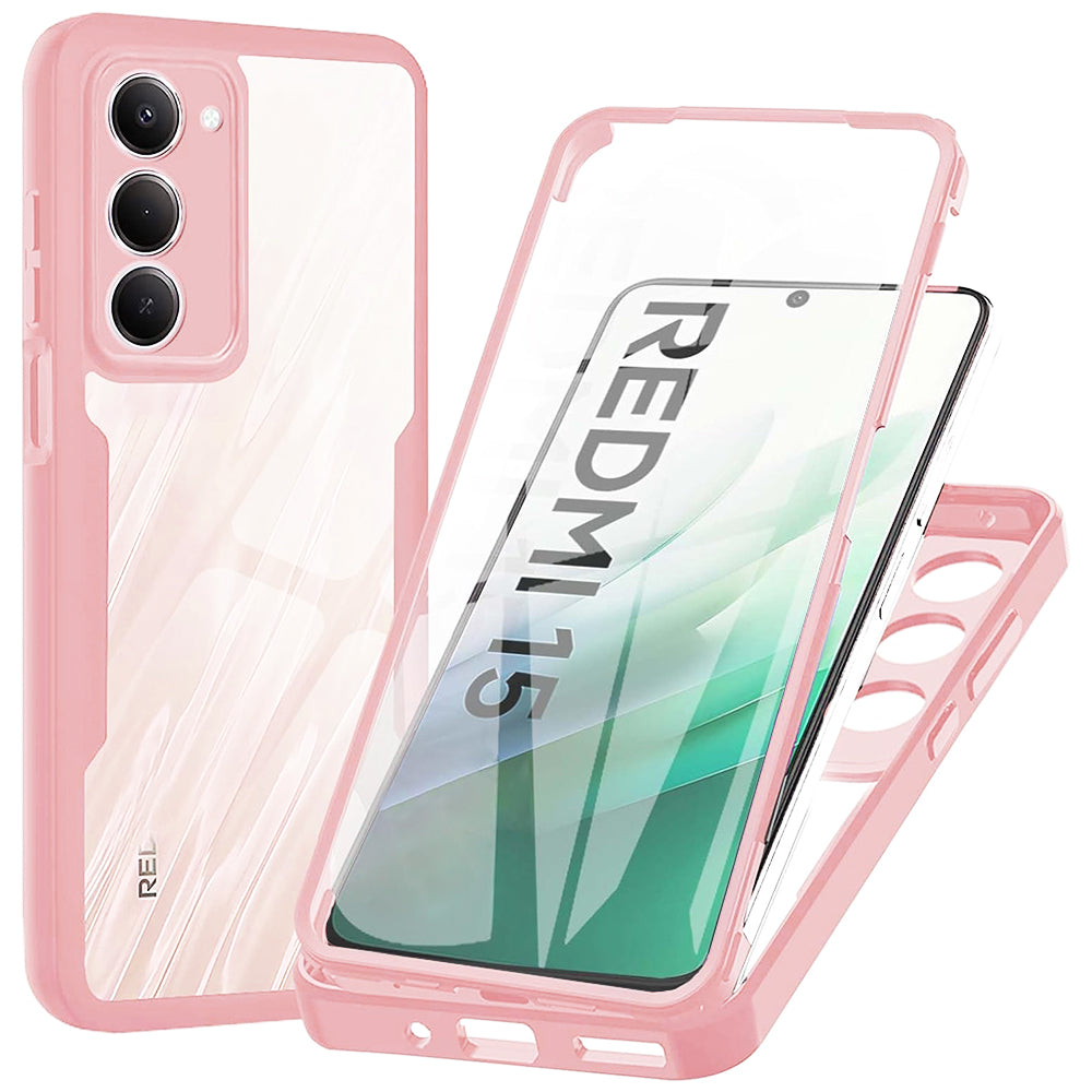 Maska za Xiaomi Redmi 15 5G / 15 4G, Techsuit, ColorVerse 360, Roza