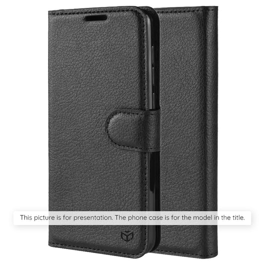 Futrola za Xiaomi Redmi 15 5G / 15 4G, Techsuit, Kožna Folio, Crna