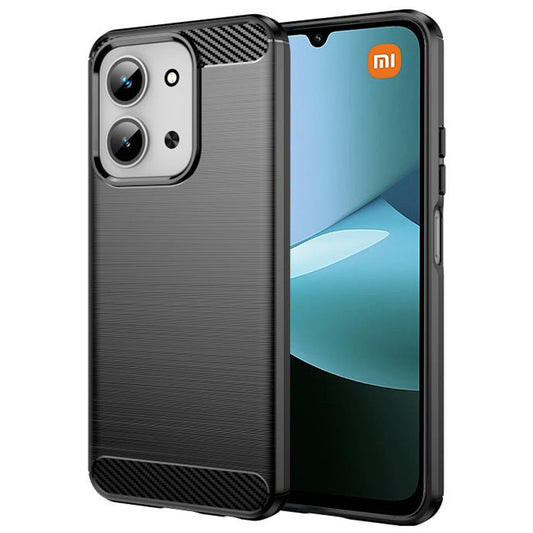 Maska za Xiaomi Redmi 15C 5G / 15C 4G, Techsuit, Karbon, Crna