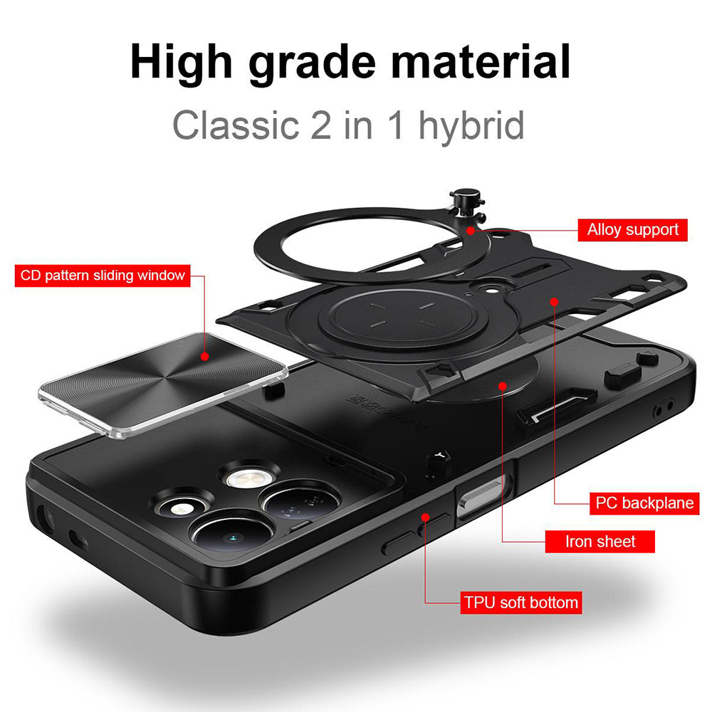 Maska za Xiaomi Redmi 17 5G / 17 4G, Techsuit, CamGuard Pro, ružičasto zlatna