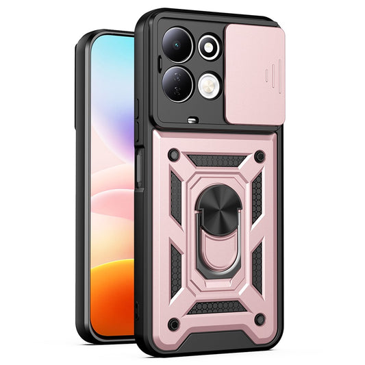 Maska za Xiaomi Redmi 17 5G / 17 4G, Techsuit, CamShield, Ružičasto Zlatna