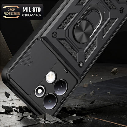 Maska za Xiaomi Redmi 17 5G / 17 4G, Techsuit, CamShield, Ružičasto Zlatna