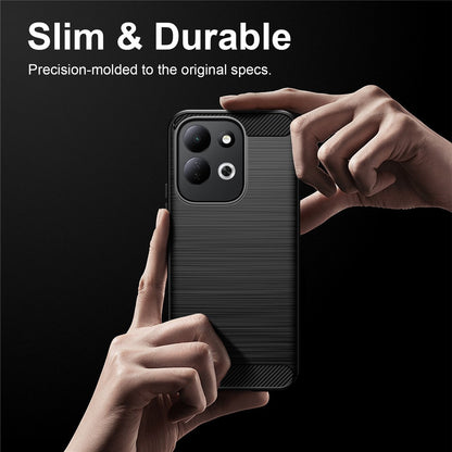 Maska za Xiaomi Redmi 17 5G / 17 4G, Techsuit, Karbon, Crna