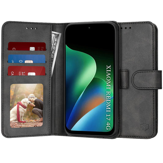 Futrola za Xiaomi Redmi 17 5G / 17 4G, Techsuit, Diary Book, Crna