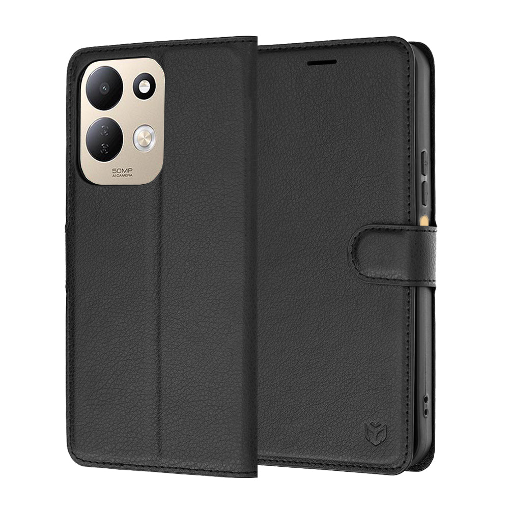 Futrola za Xiaomi Redmi 17 5G / 17 4G, Techsuit, Kožna Folio, Crna