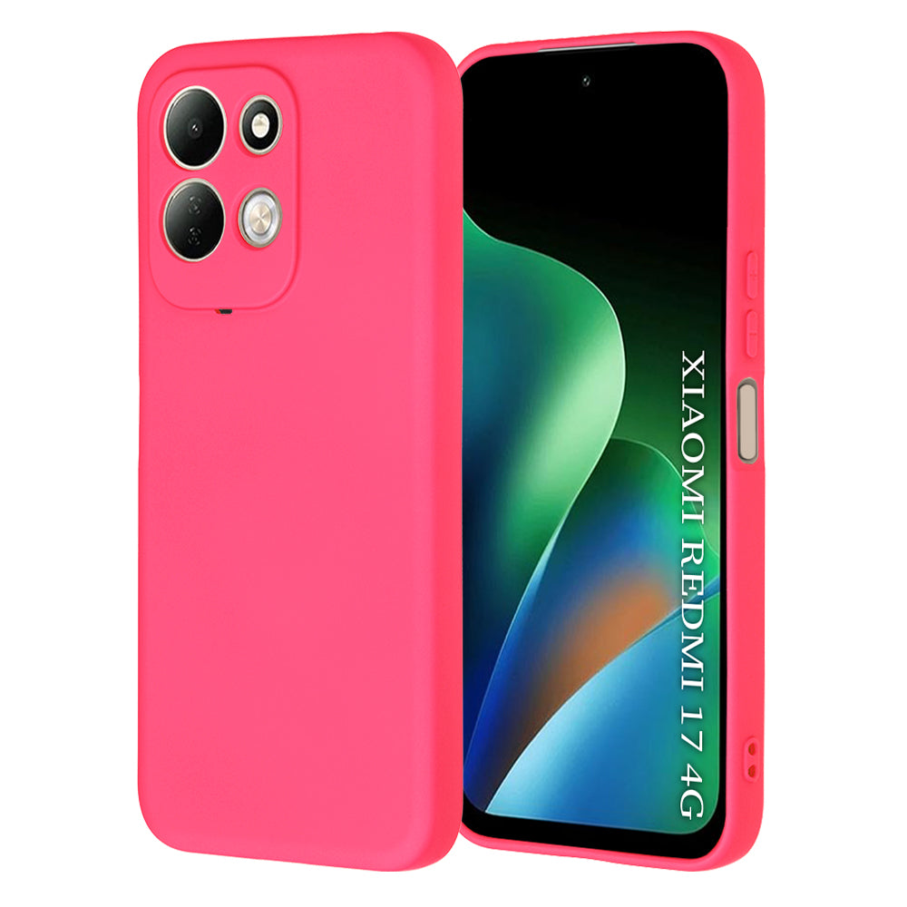 Maska za Xiaomi Redmi 17 5G / 17 4G, Techsuit, SoftFlex, tamnoružičasta