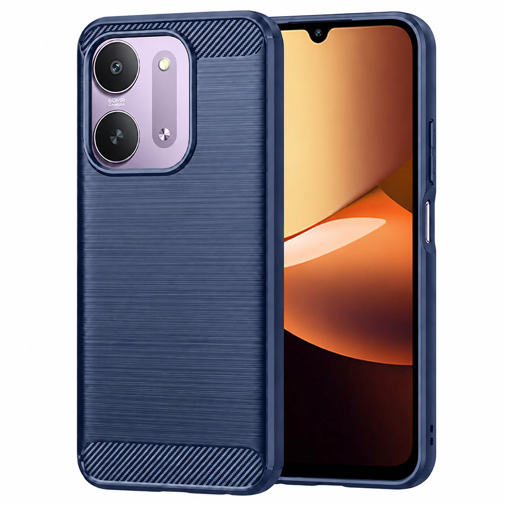 Maskica za Xiaomi Redmi 17C 5G, Techsuit, Carbon, plava