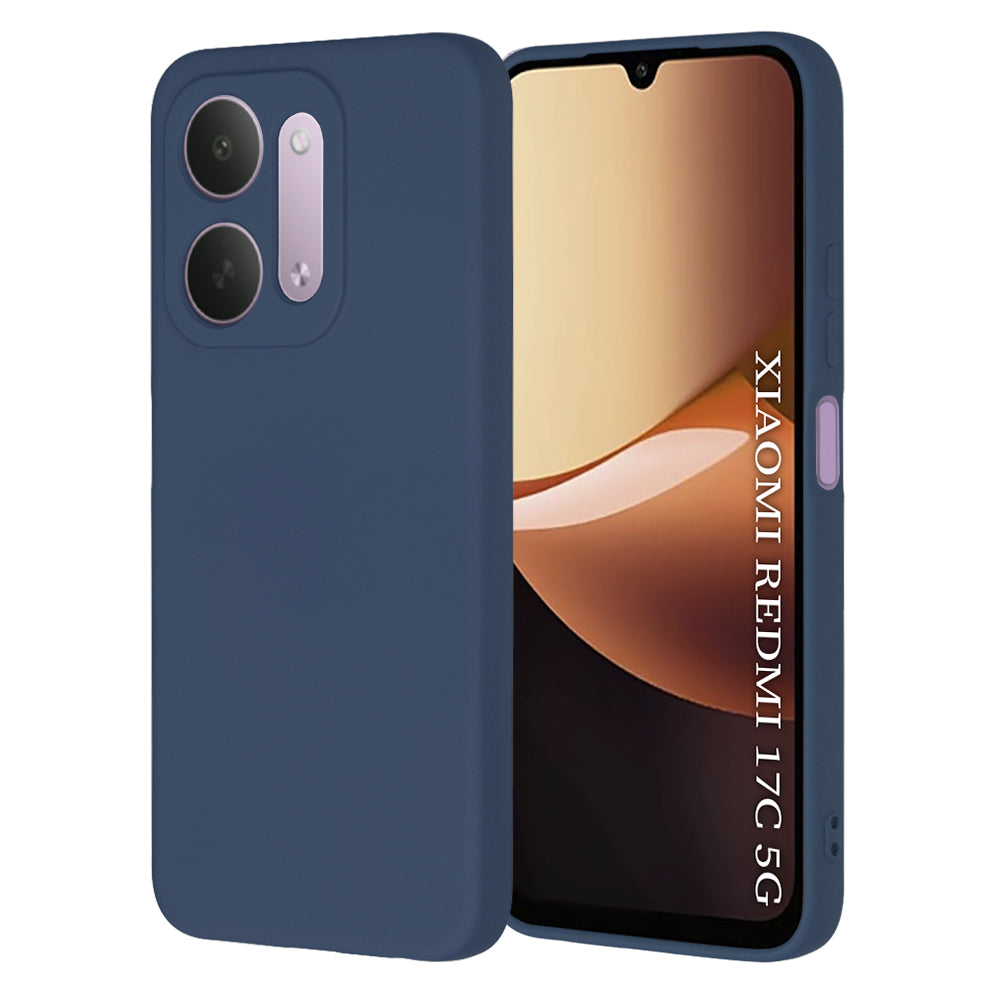 Maskica za Xiaomi Redmi 17C 5G, Techsuit, SoftFlex, tamnoplava