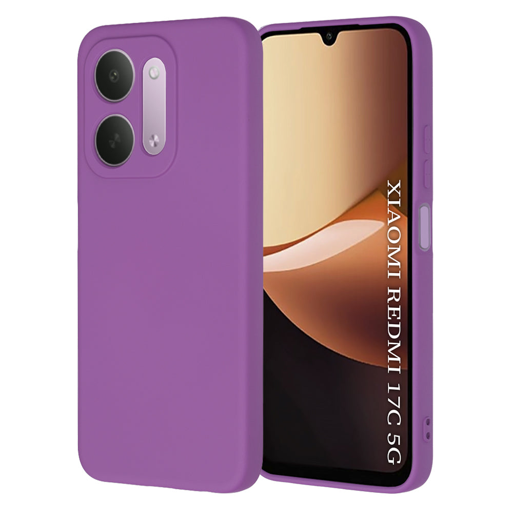 Maska za Xiaomi Redmi 17C 5G, Techsuit, SoftFlex, ljubičasta