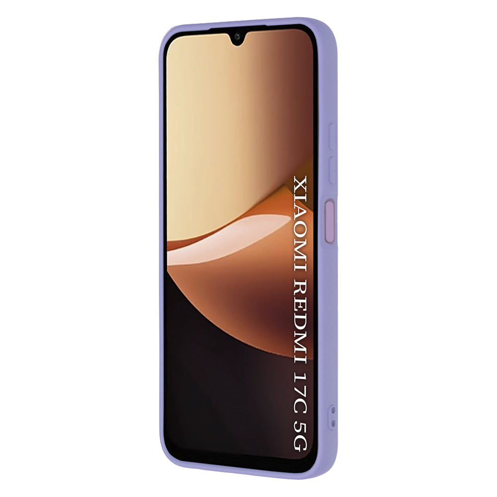 Maskica za Xiaomi Redmi 17C 5G, Techsuit, SoftFlex, svijetloljubičasta