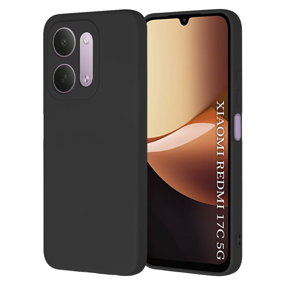 Maskica za Xiaomi Redmi 17C 5G, Techsuit, SoftFlex, crna