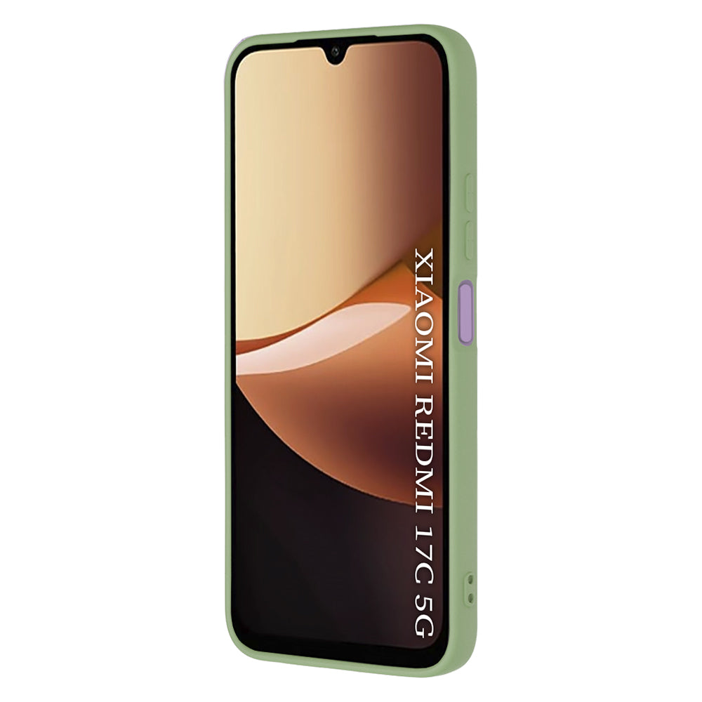 Maskica za Xiaomi Redmi 17C 5G, Techsuit, SoftFlex, svijetlozelena
