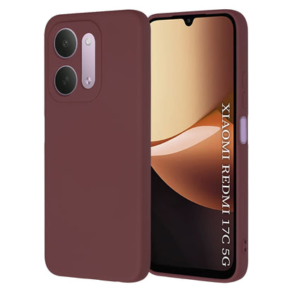 Maska za Xiaomi Redmi 17C 5G, Techsuit, SoftFlex, bordo