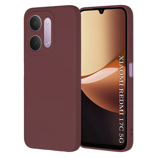 Maska za Xiaomi Redmi 17C 5G, Techsuit, SoftFlex, bordo