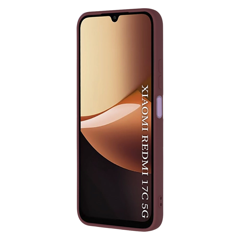 Maska za Xiaomi Redmi 17C 5G, Techsuit, SoftFlex, bordo