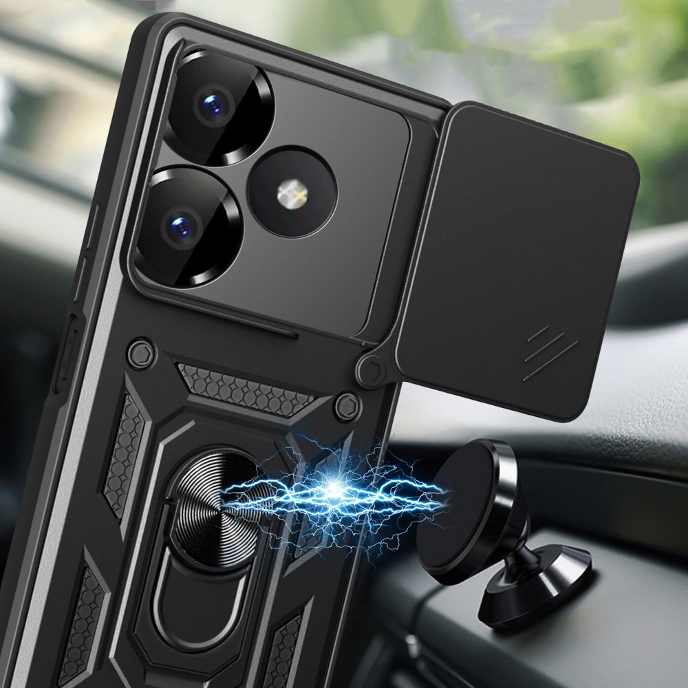 Futrola za Xiaomi Redmi 13, Tech-Protect, CamShield Pro, Crna