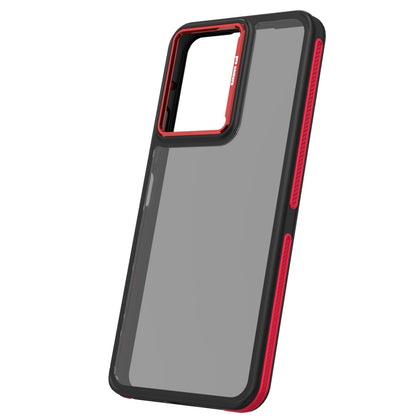 Maska za Xiaomi Poco M6 / Redmi 13C 5G, OEM, Crystal Black, Crvena