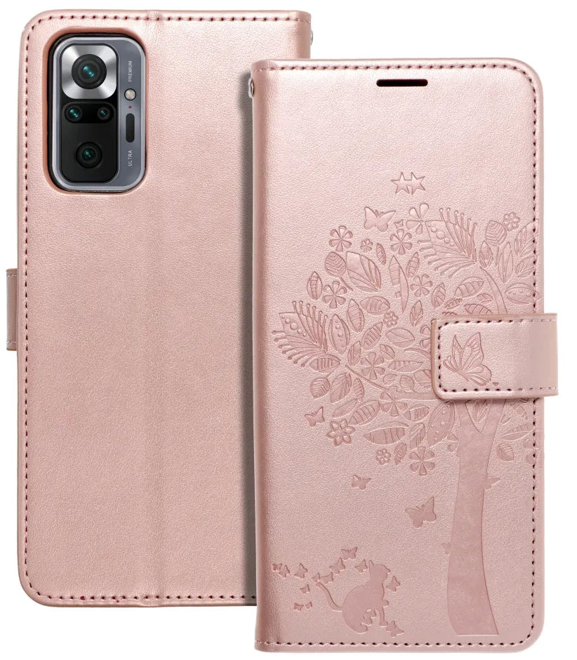 Maska za Xiaomi Redmi Note 10 Pro, OEM, MEZZO Tree, Ružičasto Zlatna