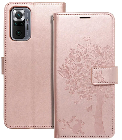 Maska za Xiaomi Redmi Note 10 Pro, OEM, MEZZO Tree, Ružičasto Zlatna