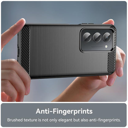 Maska za Xiaomi Redmi 15 5G / 15 4G, Techsuit, Karbon, Crna