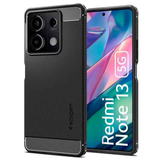 Futrola za Xiaomi Redmi Note 13 5G, Spigen, Rugged Armor, Crna ACS07665