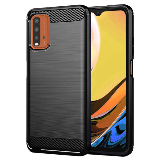 Maska za Xiaomi Redmi 9 Power / 9T, Techsuit, Karbon, Crna