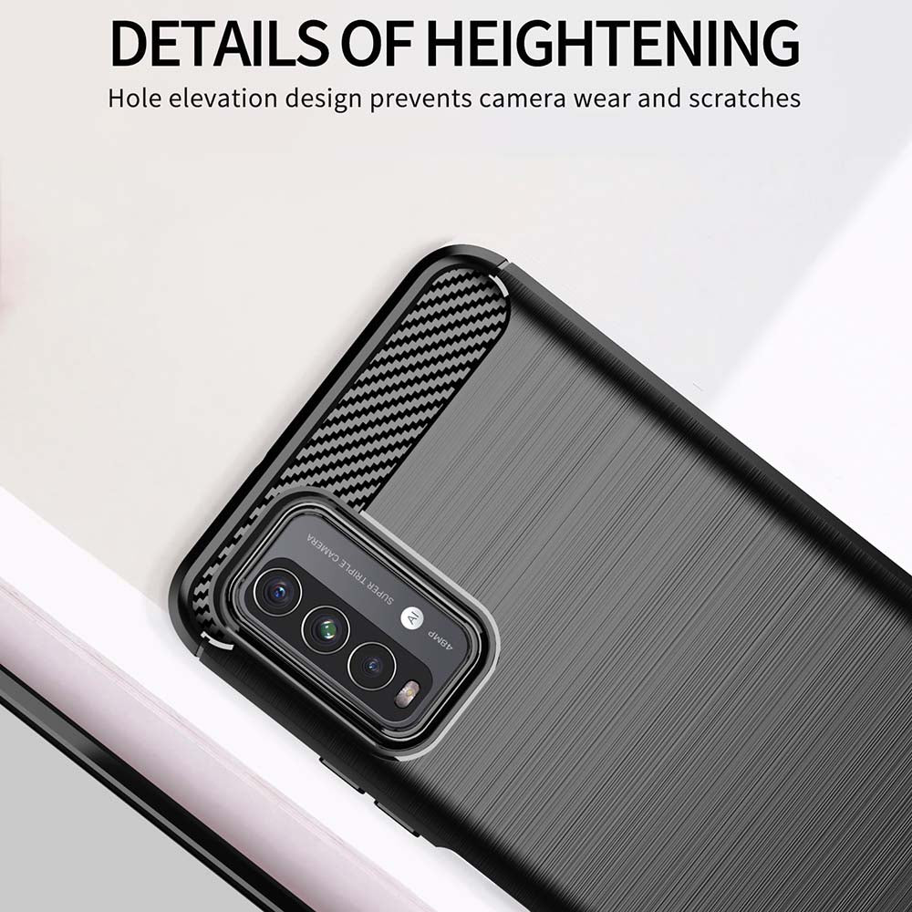 Maska za Xiaomi Redmi 9 Power / 9T, Techsuit, Karbon, Crna