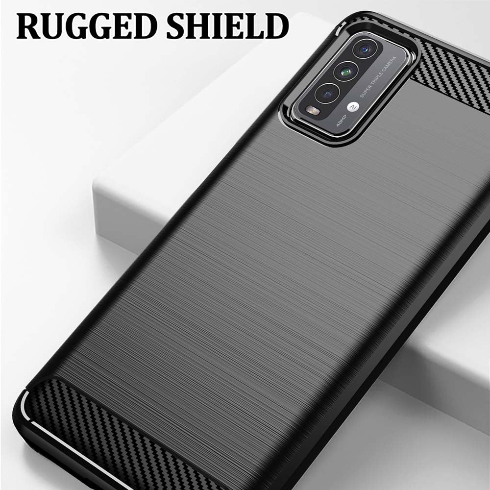 Maska za Xiaomi Redmi 9 Power / 9T, Techsuit, Karbon, Crna