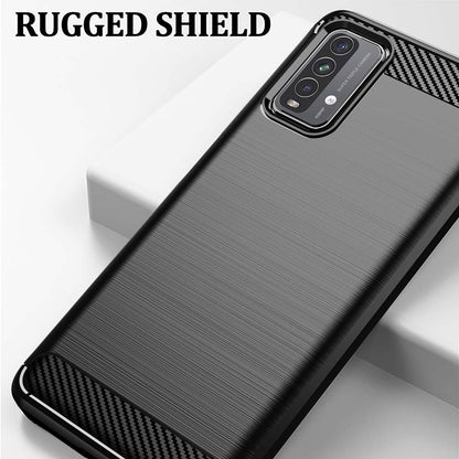 Maska za Xiaomi Redmi 9 Power / 9T, Techsuit, Karbon, Crna