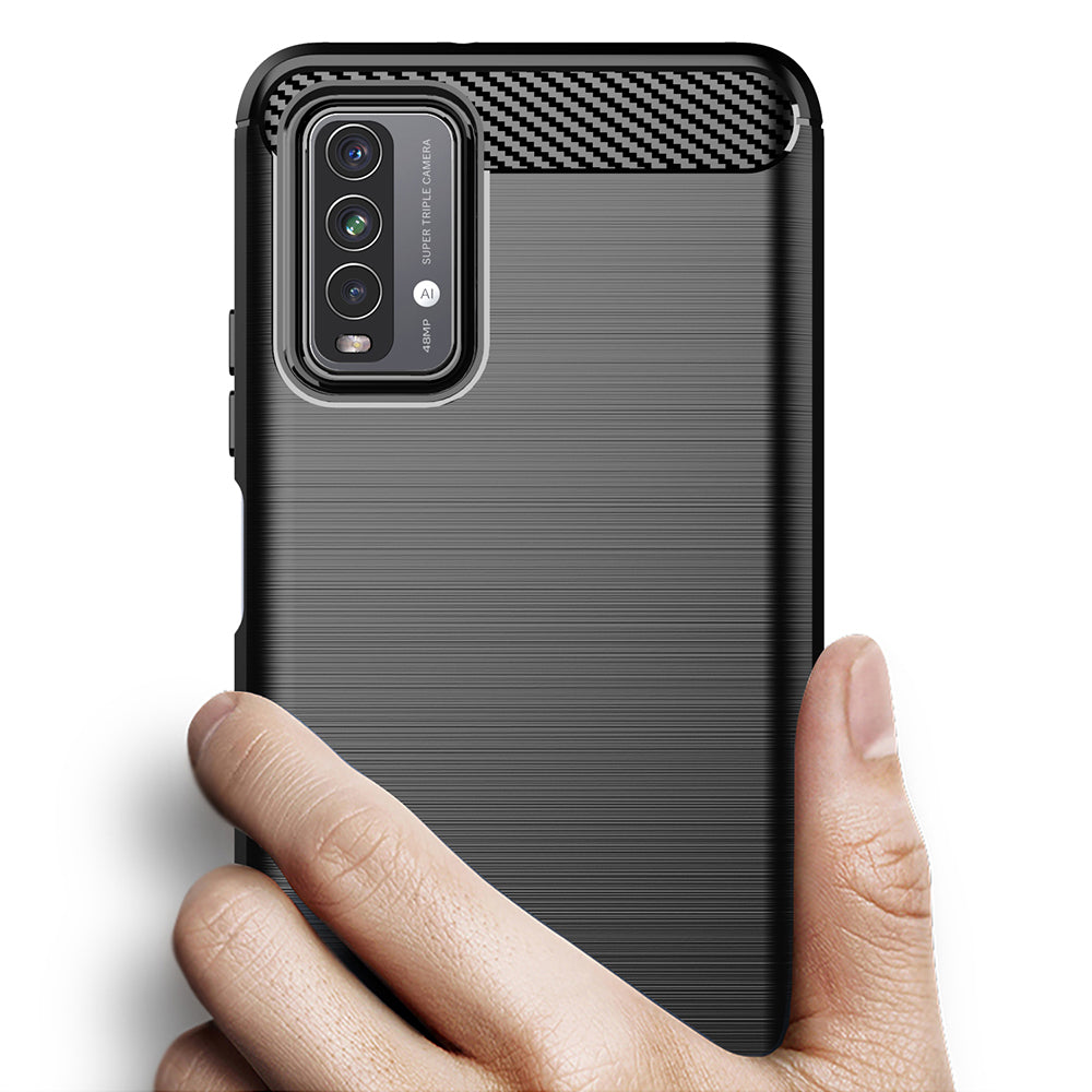 Maska za Xiaomi Redmi 9 Power / 9T, Techsuit, Karbon, Crna