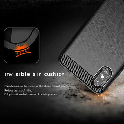 Maska za Xiaomi Redmi 9AT / 9A, Techsuit, Karbon, Crna