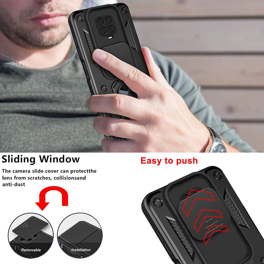 Maska za Xiaomi Redmi 9C NFC / 9C, Techsuit, CamShield, Crna