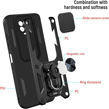 Maska za Xiaomi Redmi 9C NFC / 9C, Techsuit, CamShield, Crna