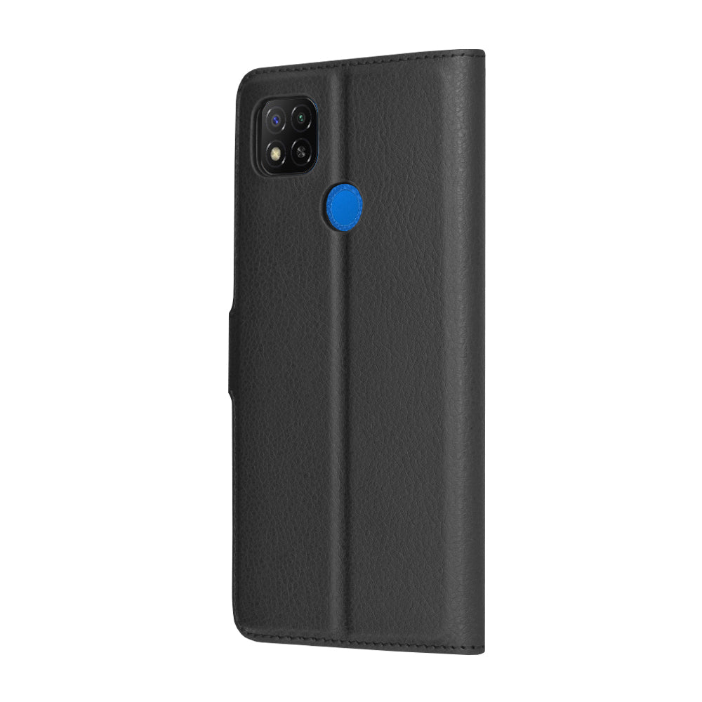 Futrola za Xiaomi Redmi 9C NFC / 9C, Techsuit, Kožna Folio, Crna