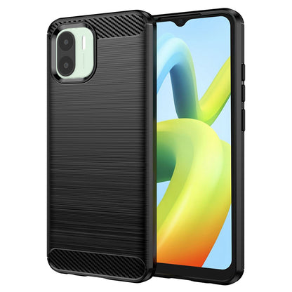 Maska za Xiaomi Redmi A2 / A1, Techsuit, Karbon, Crna