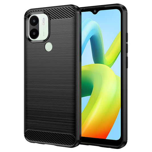 Maska za Xiaomi Redmi A2+ / A1+, Techsuit, Karbon, Crna