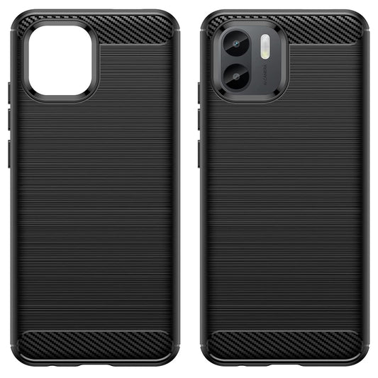 Maska za Xiaomi Redmi A2+ / A1+, Techsuit, Karbon, Crna