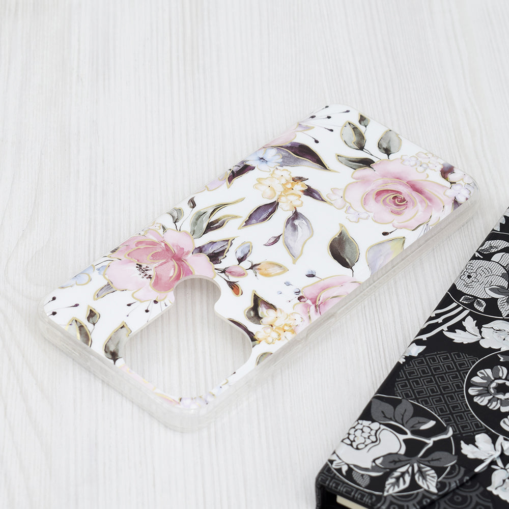 Maska za Xiaomi Redmi A2+ / A1+, Techsuit, Mramor, Bijela