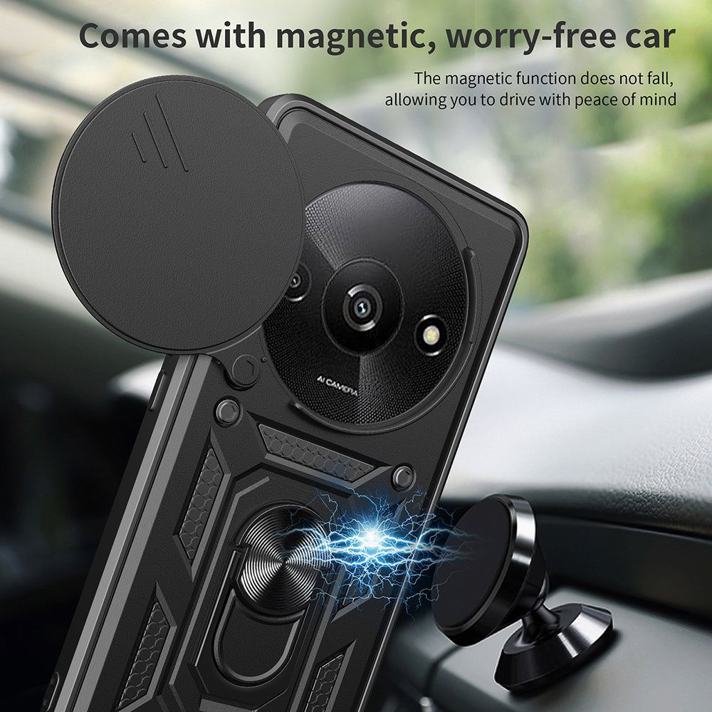 Maska za Xiaomi Redmi A3x / A3, Techsuit, CamShield, Crna