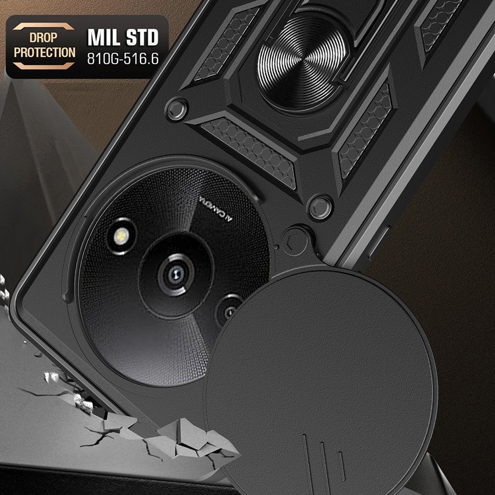 Maska za Xiaomi Redmi A3x / A3, Techsuit, CamShield, Crna