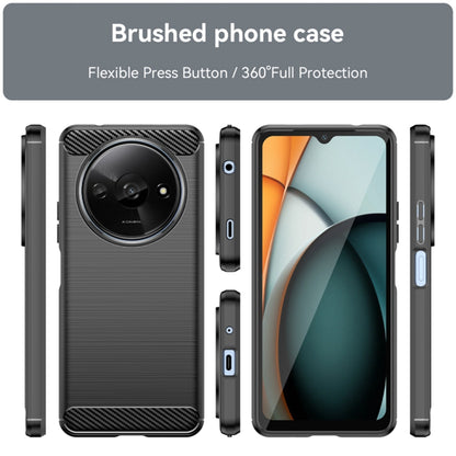 Futrola za Xiaomi Redmi A3x / A3, Techsuit, Karbon, Crna