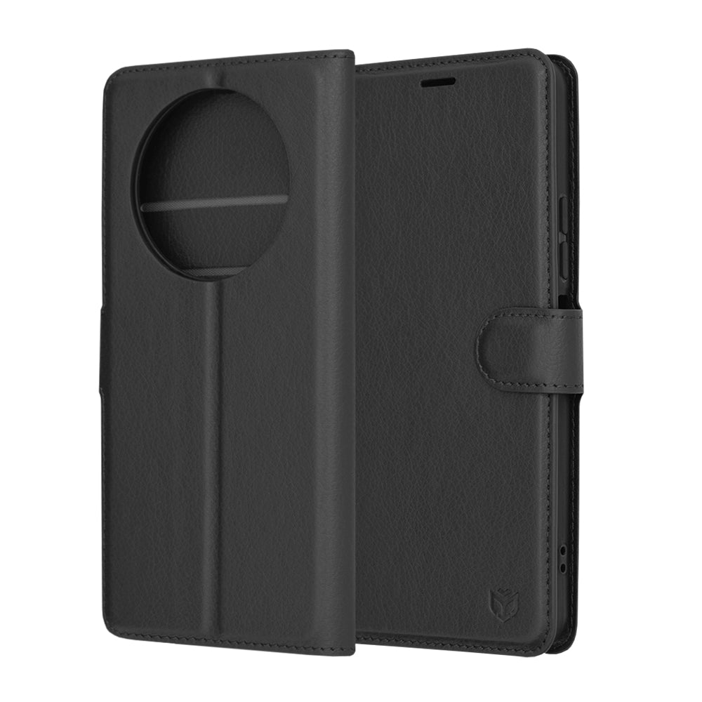 Futrola za Xiaomi Redmi A3x / A3, Techsuit, Kožna Folio, Crna