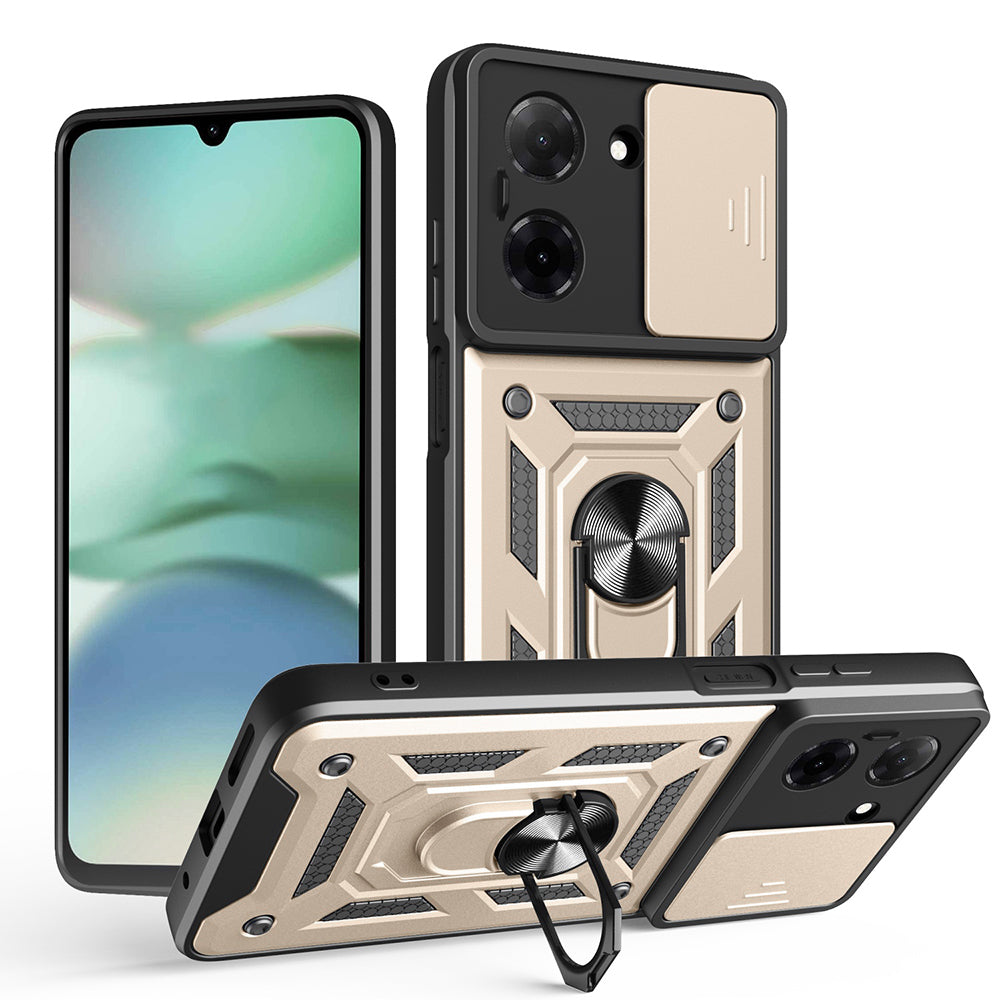 Maska za Xiaomi Redmi A5 4G (Regionalna), Techsuit, CamShield, Zlatna