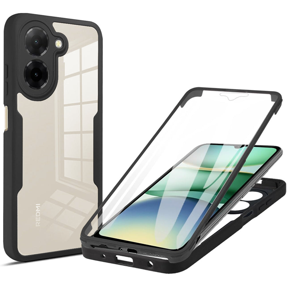 Maska za Xiaomi Redmi A5 4G (Regionalna), Techsuit, ColorVerse 360, Crna