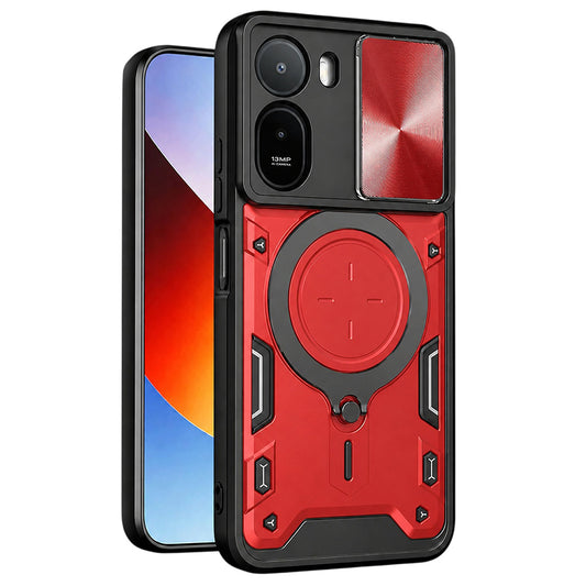 Maska za Xiaomi Redmi A7 Pro 4G, Techsuit, CamGuard Pro, Crvena