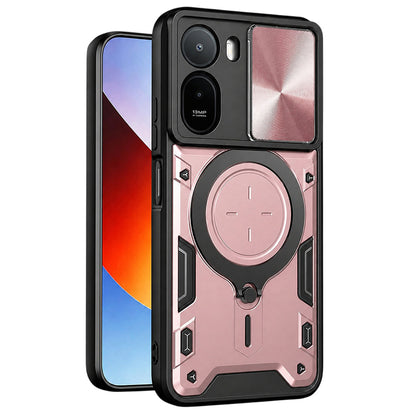 Maska za Xiaomi Redmi A7 Pro 4G, Techsuit, CamGuard Pro, Ružičasto Zlatna